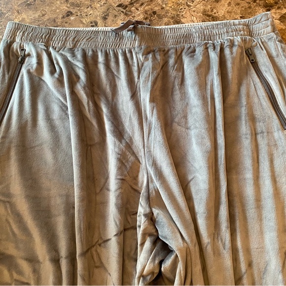 SKIMS GUNMETAL VELOUR  PANTS 4X - Picture 3 of 4